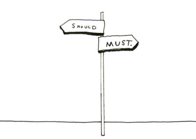 The Crossroads of Should and Must